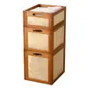 Cestas de Almacenamiento para Artículos Varios, Canastas de Fruta para el Hogar, Cestas de Bambú, Cestas de Baño, Cestas de Ducha