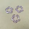 Acrílico 30MM con agujero colgante de estrella de cinco puntas llavero colgante pendientes pendientes material bolsa accesorios de joyería DIY