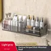 Estante de Almacenamiento para Montar en Pared sin Taladrar, Organizador Transparente de PET para Baño y Cocina, Estante Impermeable con Drenaje para Cosméticos y Artículos de Tocador