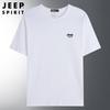 JEEP SPIRIT Nueva Camiseta de Manga Corta para Hombre Cuello Redondo Transpirable Talla Grande Holgada Camiseta Casual para Hombre Camiseta Básica