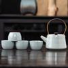 Juego de Té Kung Fu Azul Geyao traje Una Tetera Dos Tazas Oficina Tres Tazas Tazón con Tapa para Visitar Tetera Cola Tetera Taza de Té