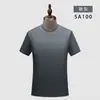 Camiseta Redonda 180g Feita de Nylon e Elastano, Fresca e Respirável, Antibacteriana, Uniforme de Time com Padrão Pérola em Ambos os Lados, Roupa de Trabalho Unissex, Secagem Rápida
