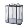 Cesta para Ropa Sucia de Casa Gran Capacidad Malla Baño Portátil Plegable Cesta de Lavandería para Ropa Sucia Cesto para Ropa Montado en Pared