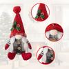 Decoraciones Navideñas Personalizadas Postura Sentada Escandinava Santa Claus de Campo Estadounidense Adornos de Enanos Muñecas Tejidas