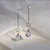 Brincos Turquesa Resistentes com Design de "Pena", Presilhas de Mosquito, Brincos Estilo Étnico Vintage para Mulheres