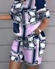 Europa e Estados Unidos novo terno feminino transfronteiriço AliExpress hip-hop street trend estampa moda lazer plus size