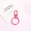 Série de cores macaron anel de cartão de 3 cm fivela de porta de liga de zinco ornamentos acessórios diy pingente de chaveiro material artesanal atacado