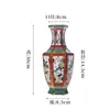Adornos Decorativos Bogu Estante Bogu de Jingdezhen Porche de Flores Coloridas Sala de Estar Cerámica Cerámica Cerámica Esmalte Arreglo Floral Chino Seco