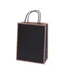 Bolsa de Papel Kraft en stock Más Logo Bolsa de Papel para Café Té con Leche Regalo Promocional de Negocio Bolso de Mano Regalo de Mano Impresión a Color