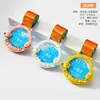 Medalla Metálica de Arena Líquida de Nuevo Estilo para Conmemoración del Día de Deportes Escolares de Otoño, Placa para Competición de Esquí, Premio de Honor para Eventos de Caminata