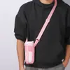 Taza Isotérmica Portátil del Fabricante con Correa Cruzada, Botella para Bebidas con Bolsa de Malla, Cubierta para Cordón, Vaso de Agua Infantil con Cubierta para Botella