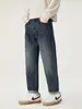 Jeans Vintage de Estilo Americano Moderno con Bigotes para Hombre, Primavera 2026 Nuevos Pantalones Casuales Sueltos Cónicos Lavados