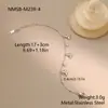 Cruz Aço Inoxidável Europeu e Americano Borboleta Delicada Zircônia Camada Dupla Empilhável Conjunto Design de Nicho Alto Padrão Joias Atacado