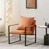 Cadeira de Negociação Estilo Nórdico Sala de Estar Casa Quarto Escritório Ferro Forjado Sofá Preguiçoso Cadeira de Luxo Leve Cadeira de Sofá Individual