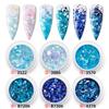 Paquete mixto de lentejuelas pequeñas para manicura, lentejuelas para manicura DIY, para usar en uñas, con degradado de epoxi de cáñamo, fábrica mayorista transfronteriza