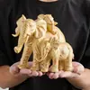 Una Familia de Tres Elefantes Artesanía de Resina Creativa para Oficina Sala de Estar Mueble de TV Adornos Decorativos Nicho de Gama Alta