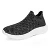 Zapatos Deportivos para Pareja, Transfronterizos Talla Grande Calados Ligeros de Tejido Volador, Slip-On Casuales de Malla, Zapatos Transpirables
