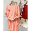 Traje deportivo casual para mujer verano 2023 nuevo estilo coreano chica gordita holgado adelgazante ropa exterior manga corta shorts traje de dos piezas moda