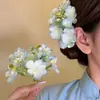 Pétalos Suaves Estrellados~Flor de Ambiente Nuevo Pasador para el Cabello Palillo para el Cabello Vacaciones en la Playa Toma de Fotos Jazmín Pinza Lateral Flor para el Cabello