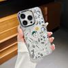 Para iPhone16 Capa de Telefone Transparente Astronauta 15PROMAX Lua Apple 14 Proteção de Moldura Galvanizada