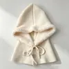 Pasamontañas para Mujer Invierno Cálido Gorro Grande Bufanda para Cuello Capucha Integrada Protección para Orejas Gorro de Lana Gorro Tejido