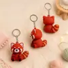 Chaveiro de cachorro guaxinim fofo de desenho animado em borracha macia de PVC, feito sob medida, DIY criativo, pingente de bolsa de cachorro guaxinim, atacado da fábrica de origem