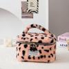Bolsa de Cosméticos de Felpa Transfronteriza para Otoño e Invierno, Gran Capacidad, Bolsa de Almacenamiento para Cuidado de la Piel de Viaje, Bolsa de Cosméticos Portátil de Alto Valor