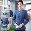 Uniforme de Ama de Llaves del Hotel Orquídea Oriental, Uniforme de Manga Larga para Personal de Limpieza de Habitaciones de Hotel, Centros Comerciales y Propiedades