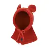 Gorro para Niños Otoño e Invierno Protección para los Oídos Gorro Cálido Niñas Lindo Dibujo Animado Bufanda Gorro de Punto de una Pieza