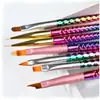 Pluma de Arte para Uñas de Fábrica al por Mayor Nuevas Herramientas de Arte para Uñas Pluma de Dibujo de Color Pluma de Dibujo de Línea Calada Caña de Pescar Humana Pluma de Fototerapia