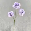 3 Rosas de Diamante Artificiais para Cerimônia de Casamento, Arranjos Florais, Decorações de Vasos para Restaurante, Flores Artificiais, Adereços para Fotografia