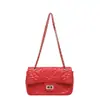 Bolso de mujer transfronterizo bolso de cadena de hilo acolchado de diamantes bolso cuadrado pequeño versátil de diseño de nicho moderno para mujer de un solo hombro cruzado