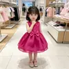 Roupas Infantis para Meninas 2026 Verão Novo Estilo Saias Infantis, Vestido Princesa de Renda para Crianças Maiores, Vestido de Peça Única, Dropshipping