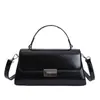 Bolso Cuadrado Pequeño de Cuero Aceitado y Encerado de Moda 2026, Bolso de Hombro para Debajo del Brazo con Diseño de Nicho, Bolso de Mano y Bolso Cruzado Versátil de Color Sólido