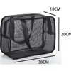 Bolsa de Malla Tote Bolsa de Almacenamiento para Natación con Drenaje de Agua Transpirable Hueca Bolsa de Baño Rejilla Bolsa de Artículos de Tocador para Mujer Bolsa de Almacenamiento para Natación