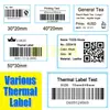 Papel Térmico a Prueba de Tres Elementos Etiqueta Autoadhesiva E-Packet 100X150 Pegatina para Impresión de Códigos de Barras 60X40 Papel para Etiquetas Térmicas