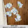 Diseño de Escena de Boda con Flores Artificiales Azules, Arreglo de Piso con Flores Falsas, Phalaenopsis, Tulipanes, Arreglo Floral Decorativo Suave