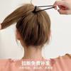 Liga para el cabello de alta elasticidad Banda de goma negra sin costuras gruesa 6 mm cuerda para el cabello de nailon cuerda simple para atar adorno para la cabeza al por mayor