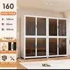 Guarda-Roupa de Aço Estilo Moderno para Armazenamento no Quarto, Guarda-Roupa de Chão para Apartamento de Aluguel Infantil, Cabideiro de Armazenamento à Prova de Poeira para Adultos