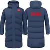 Chaqueta acolchada de algodón equipo chino largo hasta la rodilla abrigo deportivo para hombre mujer niños fútbol entrenamiento de invierno prueba de arte abrigo abrigo largo personalización