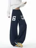 Colección Otoño 2026: Pantalones de pierna curva de mezcla de algodón con estampado americano sin sombras para pared, tallas M-5XL, HK261097-Especial P34