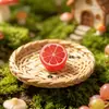 Mini Rodajas de Fruta Cortadas a la Mitad Decoración de Escena en Miniatura Juguete de Comida Modelo Accesorios Llavero de Resina Accesorios para Manualidades