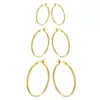 Aretes Material de Cobre Nuevos Populares Aretes de Círculo Oro Plata Lujo Ligero Aretes con Microincrustaciones de Circonita Aretes al por Mayor