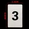 Cartões de Número Placas de Número Universais de Plástico Cartões de Código Numerados com Furos Ferramenta de Aprendizagem de Classificação Sequencial Cartões de Contagem