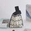 Bolsa de Tricô, Bolsa de Mão, Bolsa Saco, Bolsa de Ombro, Bolsa Feminina de Palha, Bolsa Feminina, Bolsa Colete, Bolsa Simples para Presente, Color-Blocking