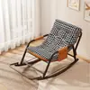 Nuevo modelo de mecedora doble ajustable para adultos, apta para balcón y uso en el hogar, popular sillón reclinable de ocio en línea con reposapiés