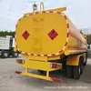 Caminhão-tanque de óleo HOWO usado para exportação, tanque de combustível de 25.000 litros com três compartimentos, caminhão-tanque de combustível móvel de 10 rodas