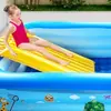 Brinquedo inflável aquático escorregador flutuante para crianças, uso doméstico, escorregador de piscina espessado para crianças e adultos