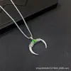 Collar Colgante Ojo del Diablo Cuerno Mitología Antigua Europea y Americana Cadena de Suéter de Venta Caliente Transfronteriza Accesorios de Comercio Exterior Al por Mayor
