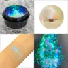 Accesorios para Uñas Arte Dreamy Ice Crystal Opal Cloud Polvo Brocado Iridiscente Super Brillante Polvo de Brillo Polvo Aurora Pegatinas para Uñas Ultra Brillantes Decoración